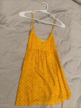 Splendid Yellow Floral-Print Spaghetti Strap Tank